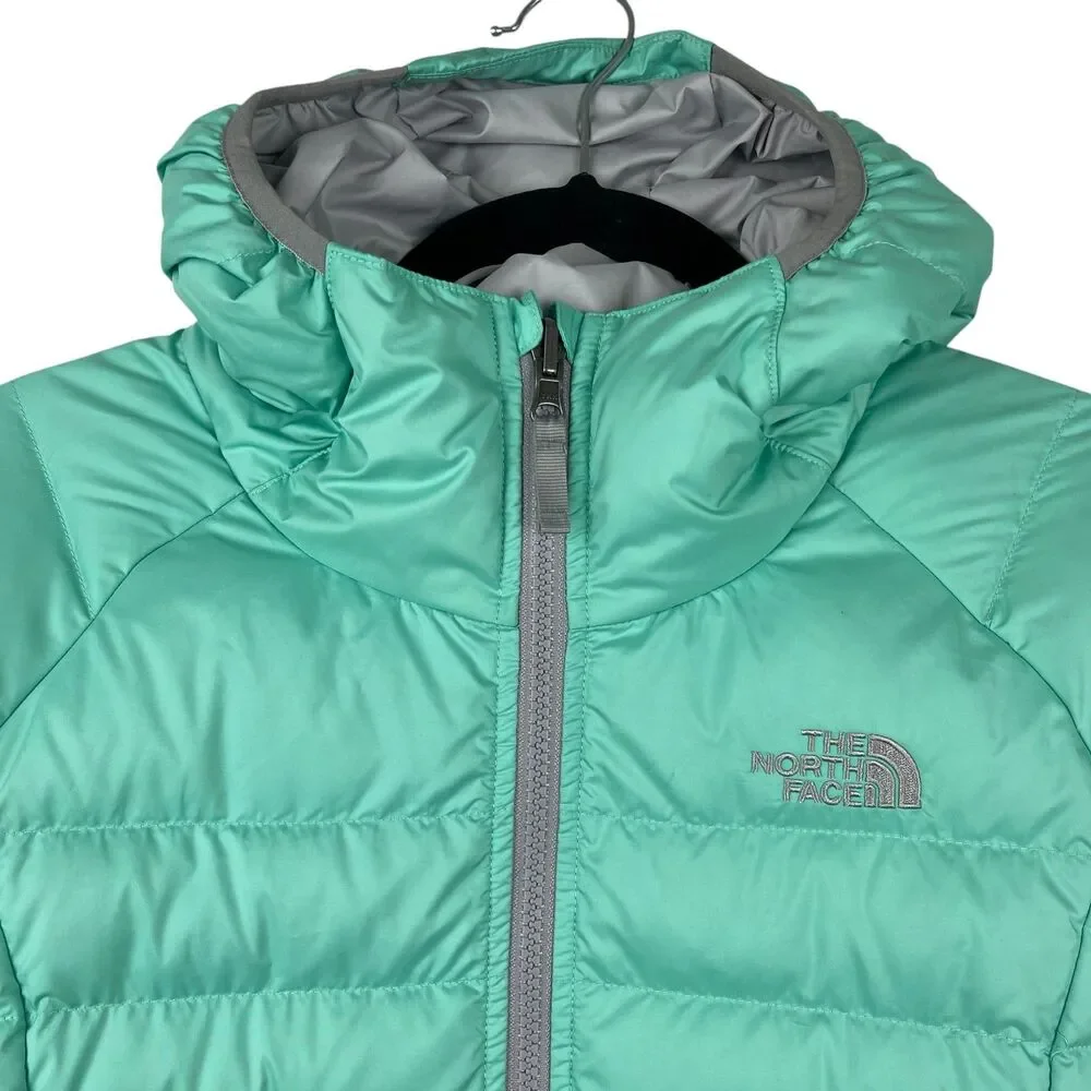 The North Face Girls Triclimate Jacket XL 3 in 1 Mint Green Grey Down Puffer - Picture 9 of 16